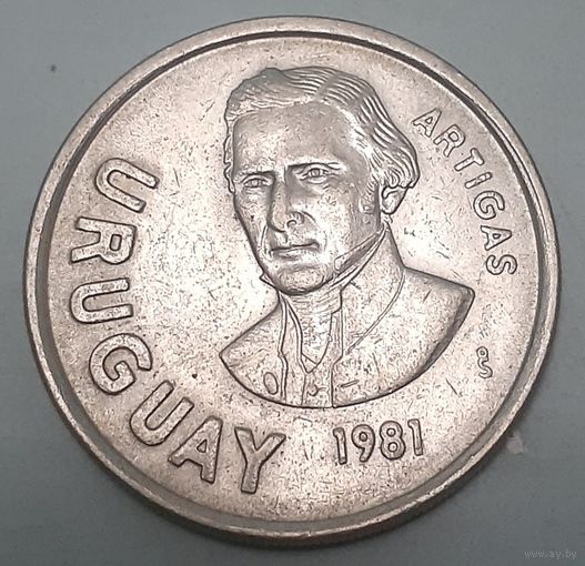 Уругвай 10 новых песо, 1981 (9-7-5(в))
