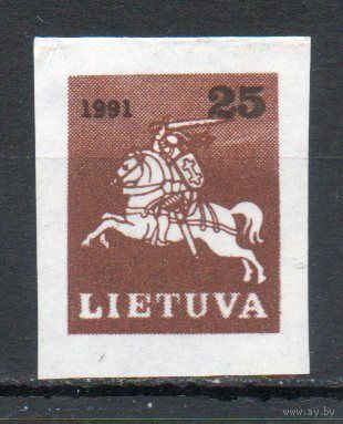 Стандартный выпуск Литва 1991 год 1 марка