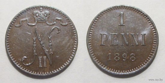 1 пенни 1898 aUNC
