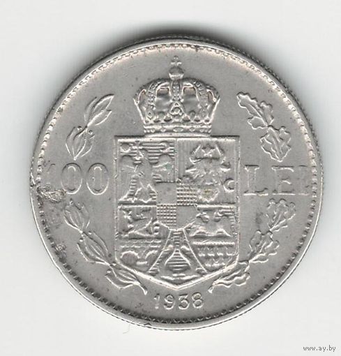 Румыния 100 лей 1938 года
