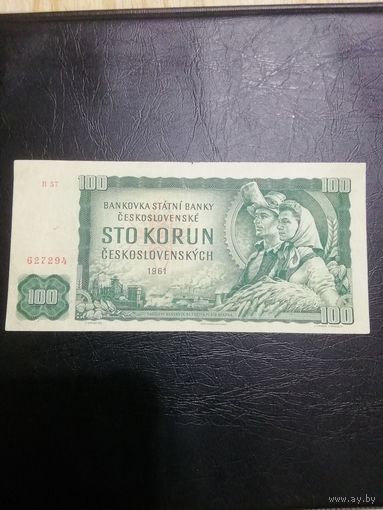 Чехословакия 100 крон 1961 г. (б/у)