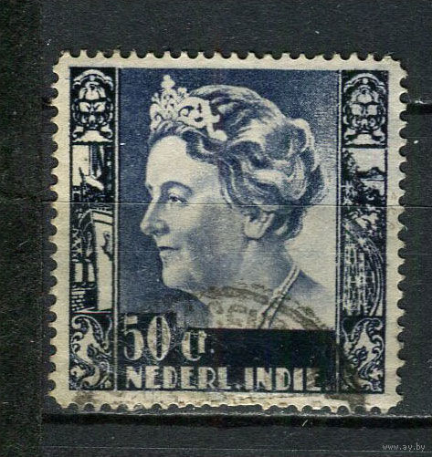 Нидерландская Индия - 1934 - Королева Вильгельмина 50С - [Mi.223] - 1 марка. Гашеная.  (Лот 85ED)-T2P8