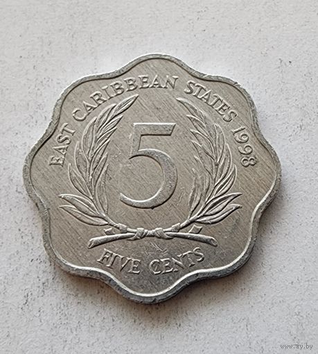 Восточные Карибы 5 центов, 1998