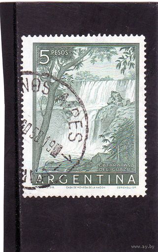 Аргентина.Ми-628. Водопад Игуасу.1955.