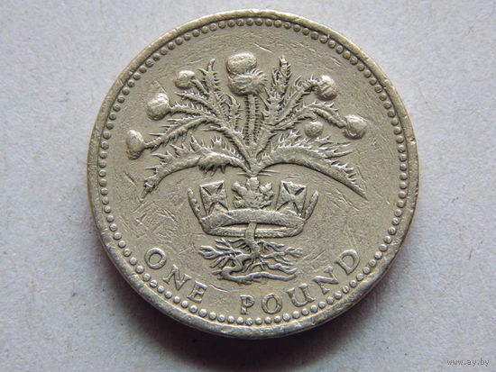 Великобритания 1 фунт 1989г.