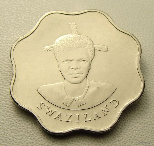 Эсватини "Свазиленд" 10 центов 1986 год KM#41 "Король Мсвати III"