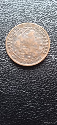 Нидерланды 1 цент 1900 г.