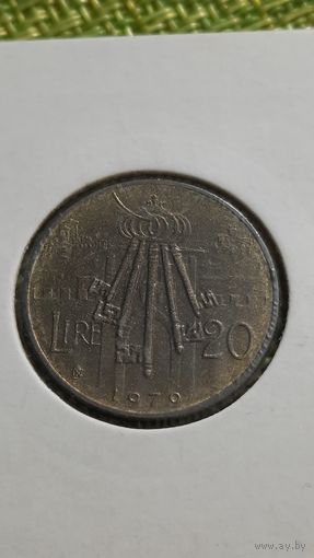 Сан Марино 20 лир 1979 г ( тираж 125 тысяч )