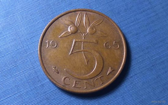 5 центов 1965. Нидерланды.