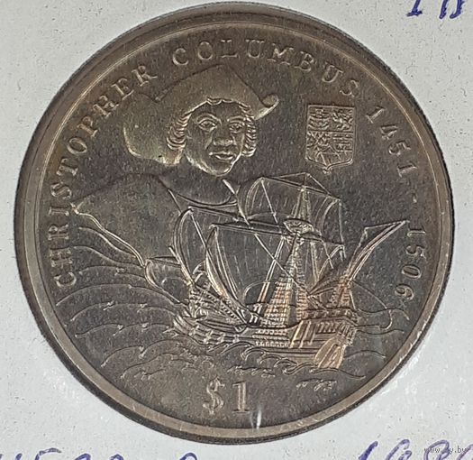Либерия 1 доллар 1999 Христофор Колумб