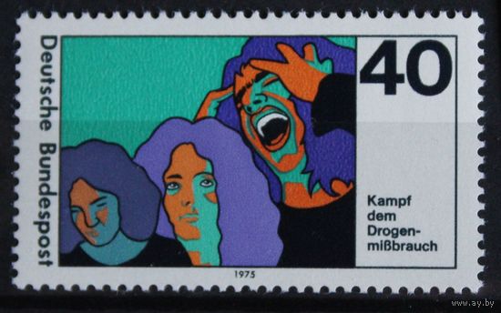 Злоупотребление наркотиками, Германия, 1975 год, 1 марка