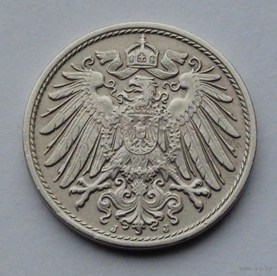 Германия - Германская империя 10 пфеннигов. 1914. J