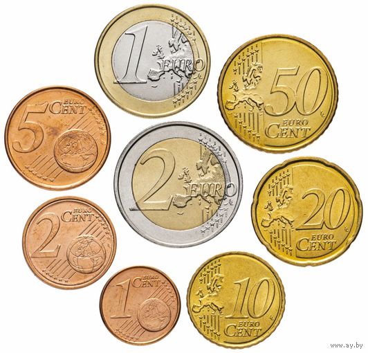 Ирландия набор евро 2004 (8 монет) UNC в холдерах