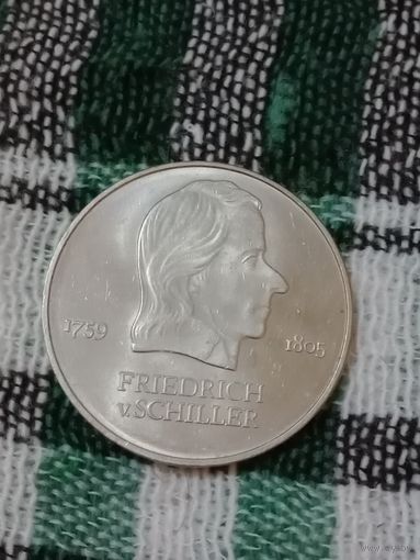 ГДР 20 марок 1972 Шиллер