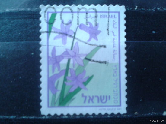 Израиль 2003 Стандарт, цветы. Самоклейка  13 3/4:14 1/4