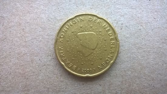 Нидерланды 20 евроцентов, 2000г. (D-63)