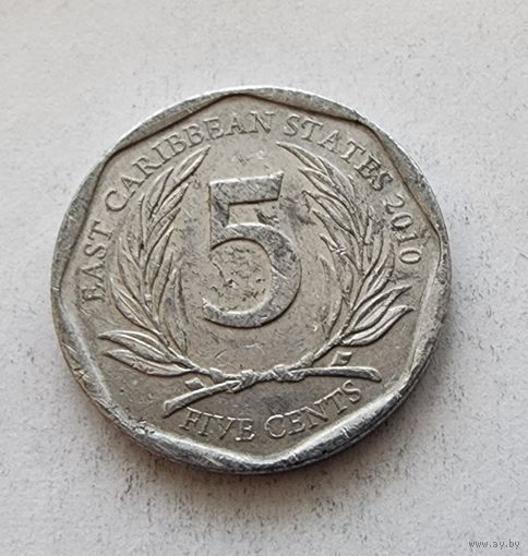 Восточные Карибы 5 центов, 2010