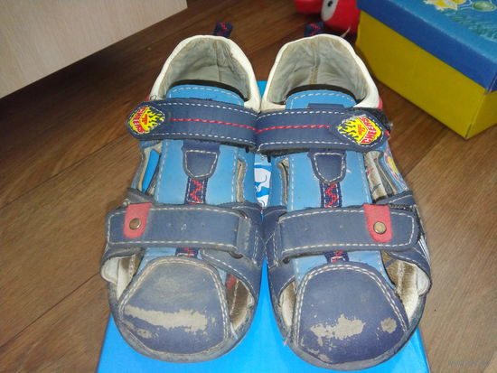 Обувь детская Сандалии синие для мальчика БЕСПЛАТНО ВТОРОЙ товар (одежда-обувь)  на выбор!
