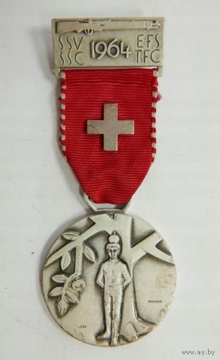 Швейцария, Памятная медаль 1964 год. - с "Юмором" Стрелковый спорт -