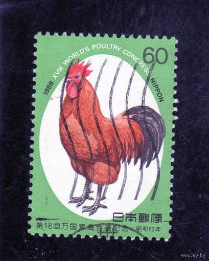 Япония. Ми - 1807. Петух. 18 международный конгресс домашней птицы. 1988.