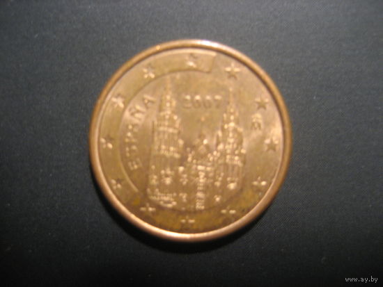 1 евроцент Испания 2007