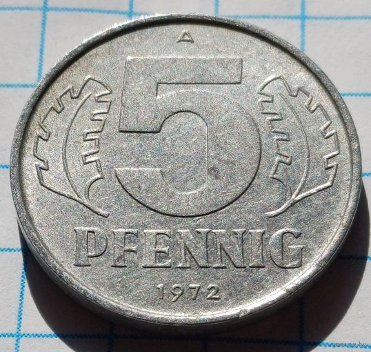 Германия - ГДР 5 пфеннигов, 1972    ( 2-6-5 )