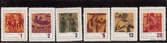 Болгария-1963, (Мих.1415-1420), **/* (3 м-**) , Искусство, Религия,
