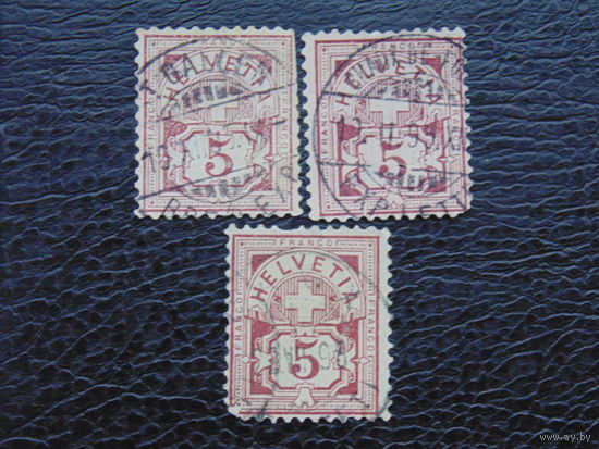 Швейцария 1882 г. Стандартный выпуск. одна марка.