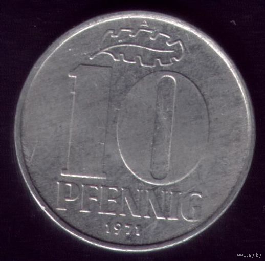 10 пфеннигов 1971 год ГДР 20