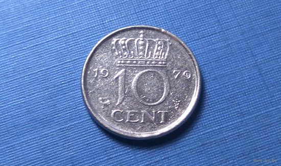 10 центов 1979. Нидерланды.