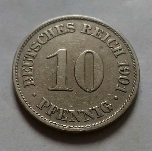 10 пфеннигов, Германия 1901 A