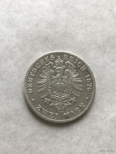 2 марки 1876 Баден
