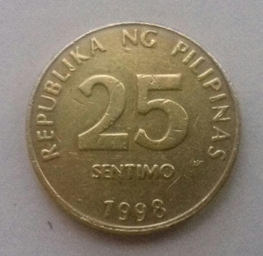 25 сентимо, Филиппины 1998 г.