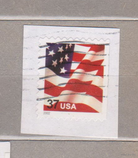 Флаг США 2002 год год лот 1064 вырезки