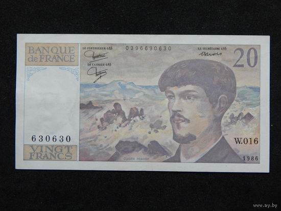 Франция 20 франков 1986г.