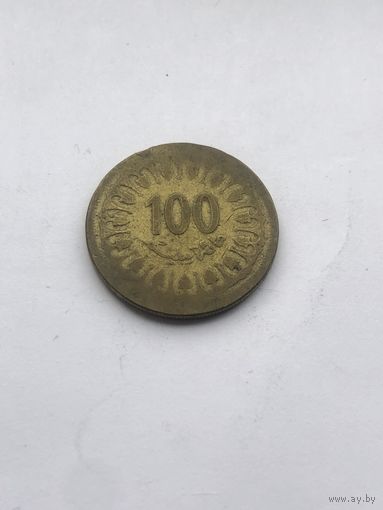 100 миллимов, 1960 г., Тунис
