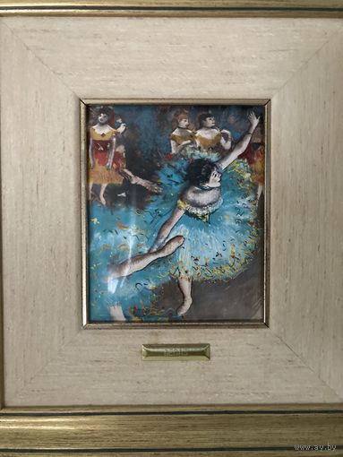 Панно Картина Балерина Degas эмаль на металле Испания