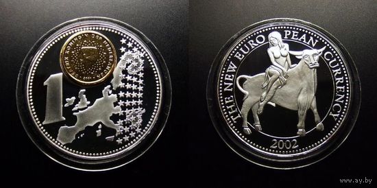 Медаль (Нидерлады) 2002 (d-40мм) (серебрение) proof (в капсуле)