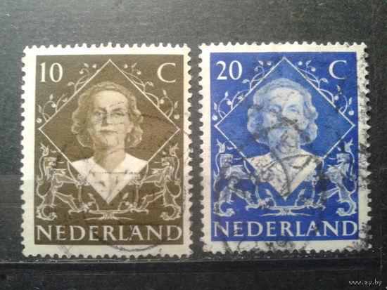 Нидерланды 1948 Коронация королевы Юлианы Полная серия