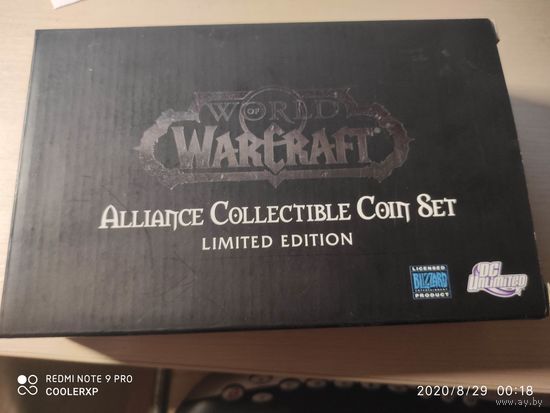 WOW Alliance Collectible Coin Set Limited Edition BLIZZARD Blizzcon 0983/1000 DC Unlimited