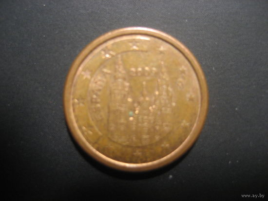 1 евроцент Испания 2009
