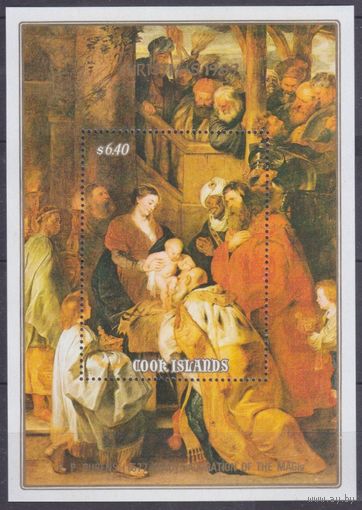 1989 Острова Кука 1290/B193 Рождество / Питер Пауль Рубенс 15,00 евро