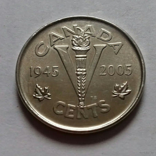 5 центов, Канада 2005 P, AU