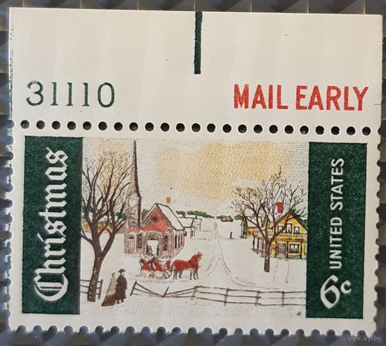 1969   Рождественская марка  США