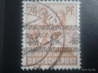 Германия 1948 надпечатка Бизония 24 пф.
