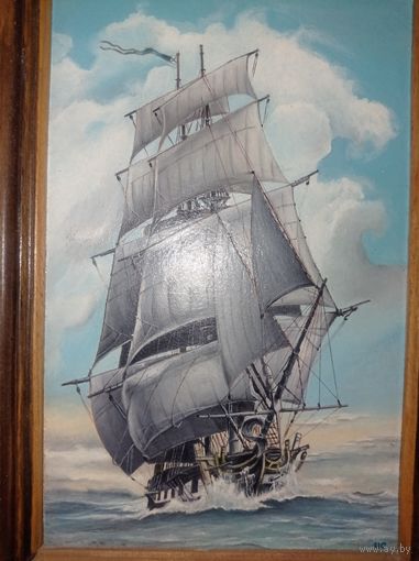 Картина " Парусник", корабль