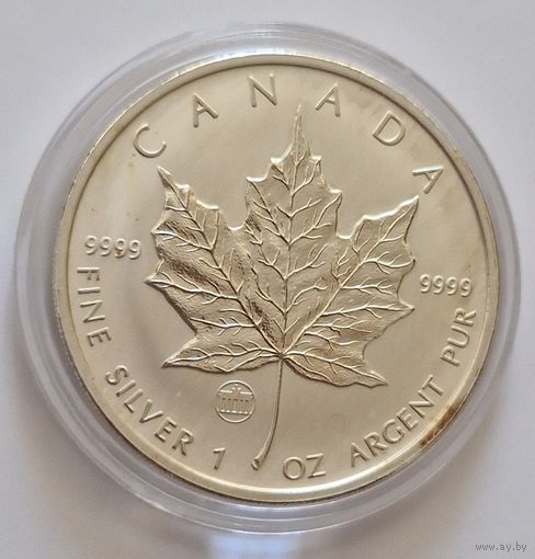 Канада 2009 серебро (1 oz) "Кленовый лист" ("Бранденбургские ворота")