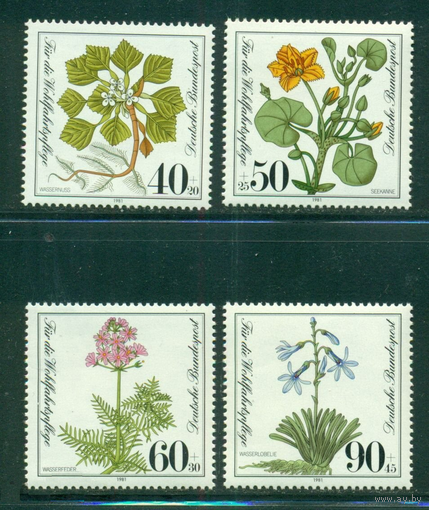 ФРГ Германия 1981 ** Охраняемые болотные растения. Флора