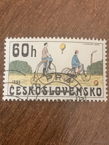 Чехословакия 1979. Велосипеды. Марка из серии