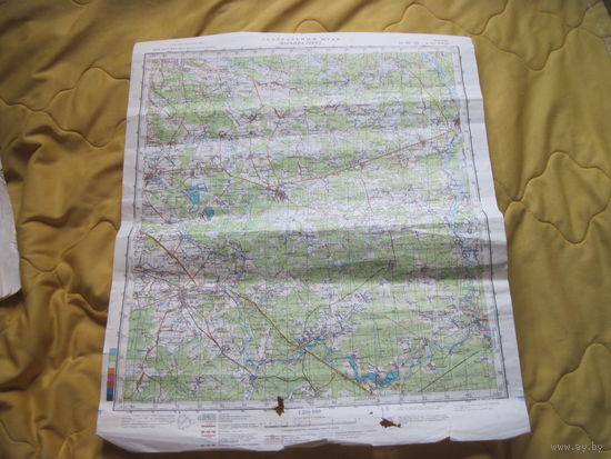 Марьина Горка. Карта Генерального штаба М 1:200 000. Секретно.